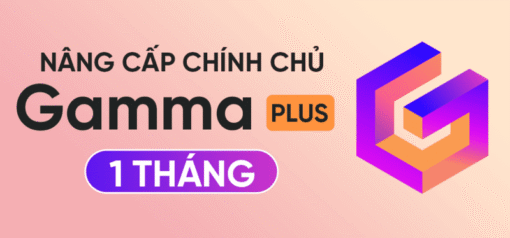 tài khoản gamma plus pro 1 tháng