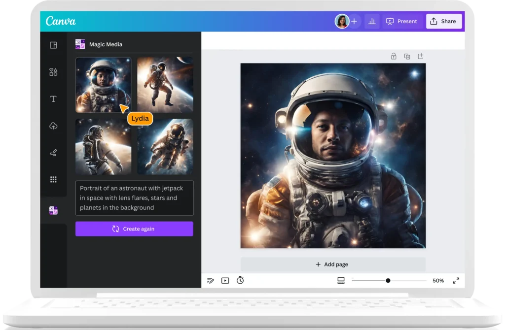 canva ai tạo hình ảnh