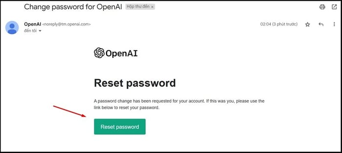 reset pasword chatgpt